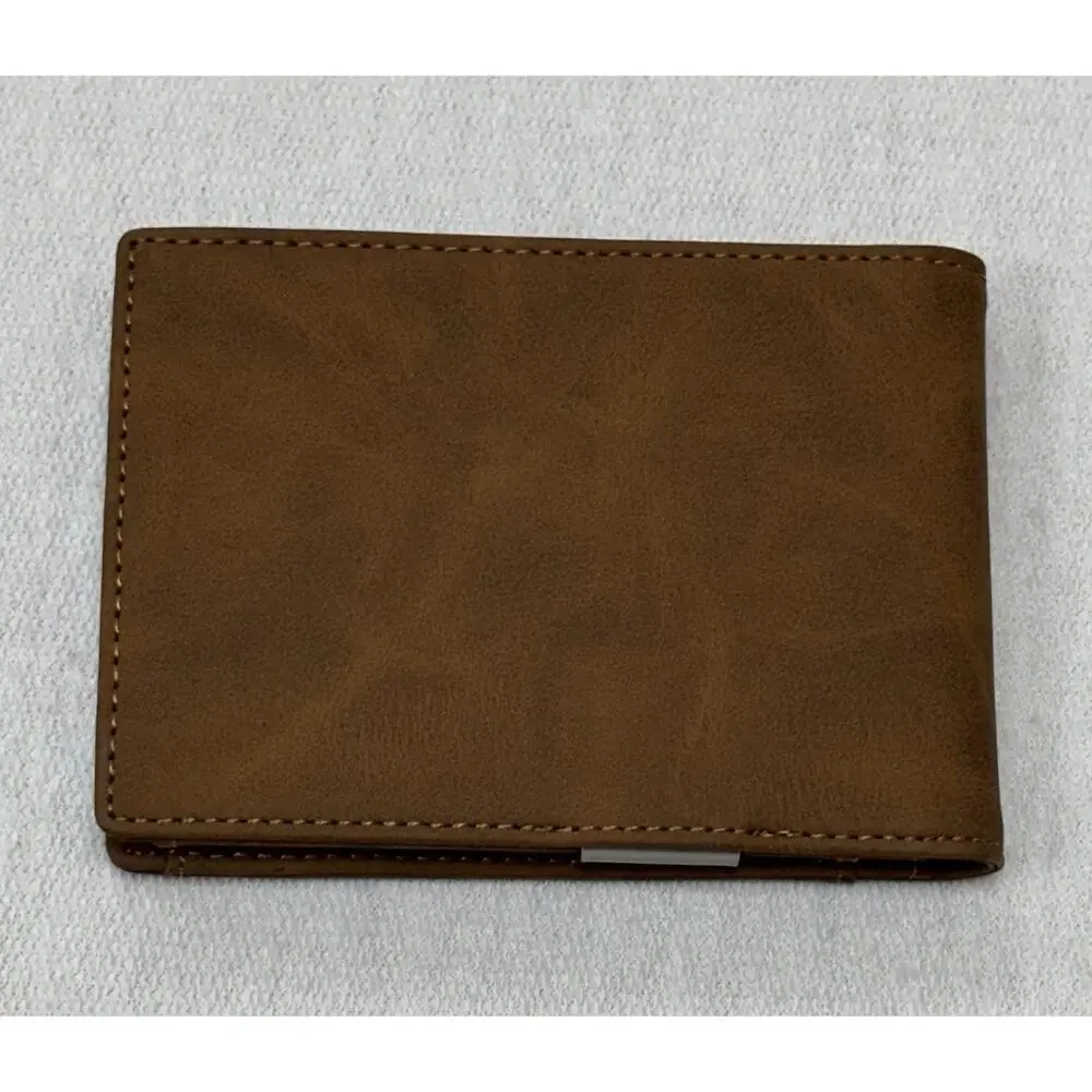 RUNBOX Minimalist Slim Wallet for Men W/Money Clip RFID Blocking Front Pocket